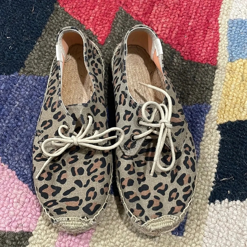 SOLUDOS Leopard Espadrille Sneakers